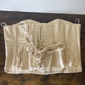 Hips And Curves Corset Natural Color Size 40 Heavy Duty 100% Cotton Vintage NEW!